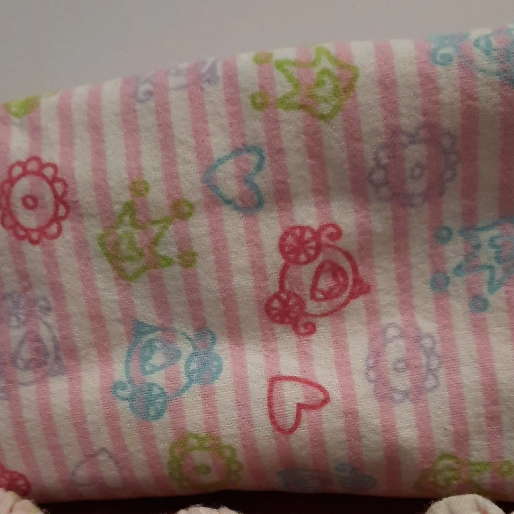 Adorable Pink and White Floral PJ Bottoms